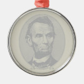 5 Dollar Geld von Präsident Abraham Lincoln Ornament Aus Metall (Vorne)