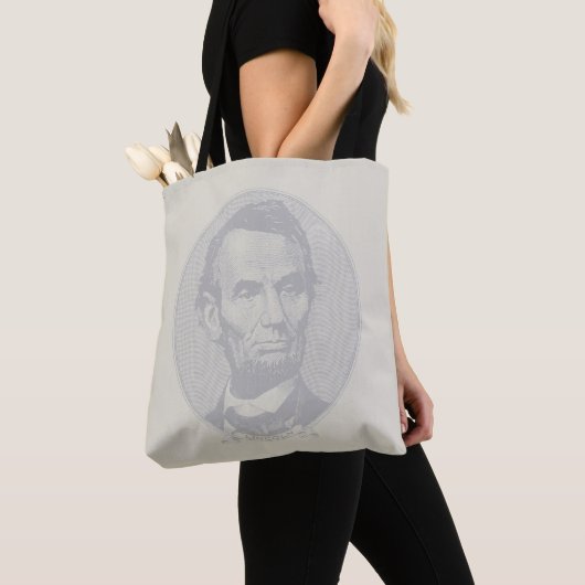 5 Dollar Geld von Präsident Abraham Lincoln Tasche (Von Nahem)