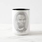 5 Dollar Geld von Präsident Abraham Lincoln Tasse (Zentrum)
