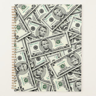 5-Dollar-Schein-Geldmuster Planer