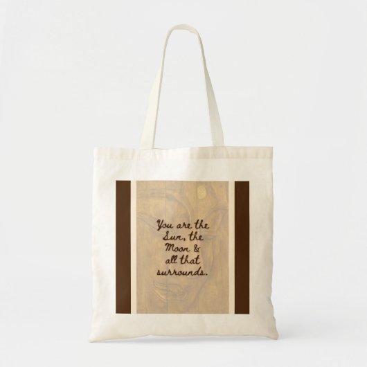 #5 Doppel Quote Tasche - BuddhaToday V1 - Rose n' (Vorne)