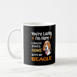 5 Du hast zu Hause Glück mit meinem Beagle Kaffeetasse
