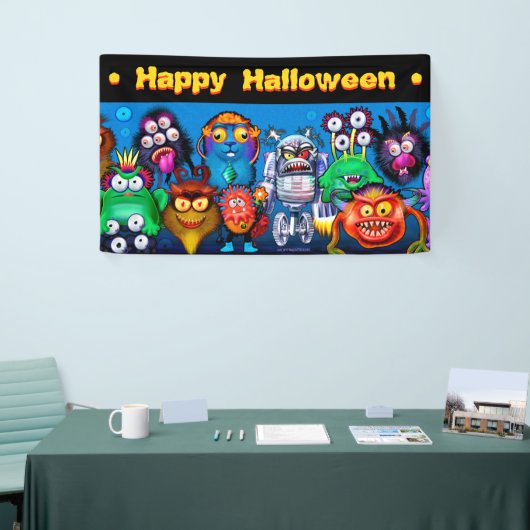 5' durch 3' Vinylhalloween-Fahne mit Monstern Banner (Messeveranstaltung)