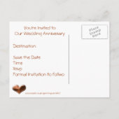 5. Ehemann und Ehefrau: Jubiläumskarte Ankündigungspostkarte (Rückseite)