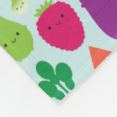 5 eine Tagesfrucht u. -gemüse Fleecedecke (Ecke)