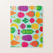 5 eine Tagesfrucht u. -gemüse Puzzle (Vertikal)