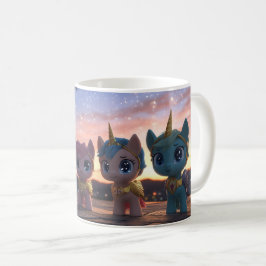 5 Einhorn in Gold Coffee Tasse