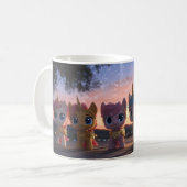 5 Einhorn in Gold Coffee Tasse (Vorderseite Links)