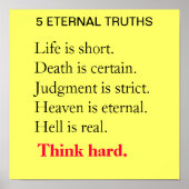 5 ETERNAL TRUTHS POSTER (Vorne)