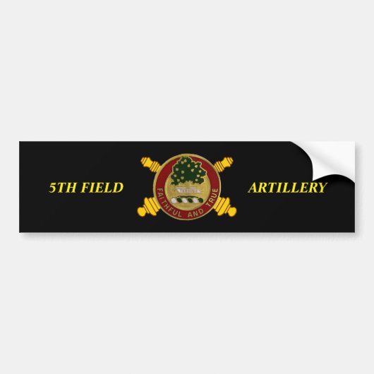5. FELD-ARTILLERIE-AUTOAUFKLEBER AUTOAUFKLEBER (Vorne)