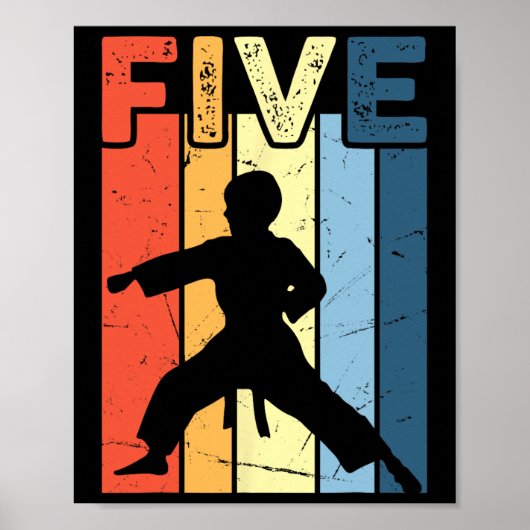 5 Five Karate Lover 5. Geburtstag 5. Poster (Vorne)