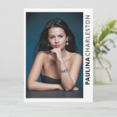 5 Foto 2 Seitenmodell Schauspieler Pro 5.12x18.5 V Einladung (Stehend Vorderseite)