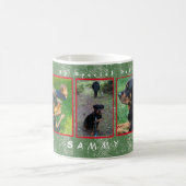 5-Foto-2-Text-Personalize Holiday Pet, Family Pix Kaffeetasse (Mittel)