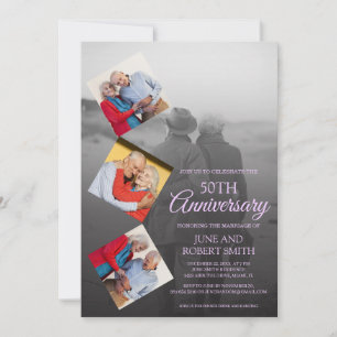 5 Foto 50. goldenes Hochzeitstag Einladung