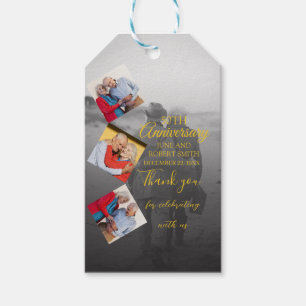 5 Foto 50. goldenes Hochzeitstag Geschenkanhänger