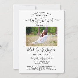 5 Foto Babydusche mit sozialer Distanz Einladung