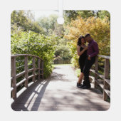 5 Foto Benutzerdefinierte Collage Personalisiert Ornament Aus Metall (Rückseite)