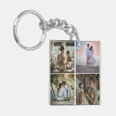 5 Foto Benutzerdefinierte Collage Personalisiert Schlüsselanhänger (Vorderseite links)