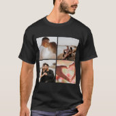 5 Foto Benutzerdefinierte Collage Personalisiert T-Shirt (Vorderseite)