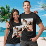 5 Foto Benutzerdefinierte Collage Personalisiert T-Shirt<br><div class="desc">Erstellen Sie einen benutzerdefinierten Foto Collage individuell angepassten personalisiert 5 Foto T - Shirt von Ricaso. Mit 4 Bildvorlagen vorne und hinten.</div>