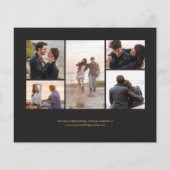 5-Foto-Budget Black Gold Agate Dunkel Save the Dat (Rückseite)