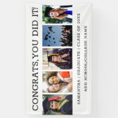 5 Foto Collage Abschluss 2023 Glückwunsch Grad Banner (Vertikal)