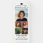 5 Foto Collage Abschluss Moderner Minimaler Weißer Banner (Vertikal)