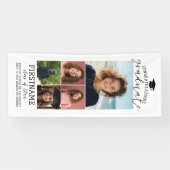 5 Foto Collage Abschluss Moderner Minimaler Weißer Banner (Horizontal)