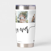 5-Foto-Collage beste Mama ever personalisiert Thermobecher (Rückseite)