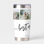 5-Foto-Collage beste Mama ever personalisiert Thermobecher (Vorderseite)