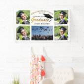5 Foto Collage Black and Gold Abschluss 2025 Banner (Insitu)