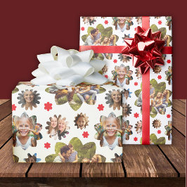 5 Foto Collage Blume Geburtstag Geschenkpapier