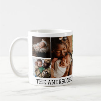 5 Foto Collage Family Tasse