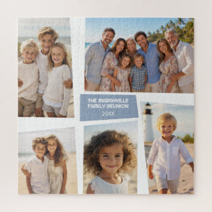 5-Foto-Collage funkige Mid-Century-Modern-Winkel Puzzle