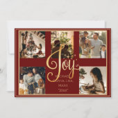 5 Foto Collage gold Freude Weihnachten Weihnachten (Vorderseite)