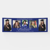 5 Foto Collage Gratulation Graduate 2024 Blue Banner (Horizontal)
