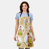 5 Foto Collage Grid für Koch Küche Beige Schürze (Getragen)