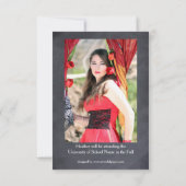 5 Foto-Collage - Mitteilung des Abschluss-3x5 Einladung (Rückseite)