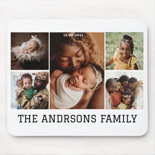 5 Foto Collage Mousepad (Vorne)