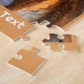 5-Foto-Collage Optionaler Text - Minimal Modern Puzzle (Seite)