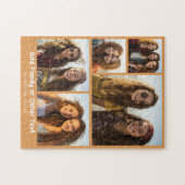 5-Foto-Collage Optionaler Text - Minimal Modern Puzzle (Horizontal)