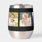 5-Foto-Collage personalisiert modernes Monogramm (Vorderseite)