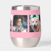 5 Foto Collage personalisiert modernes Monogramm R (Rückseite)