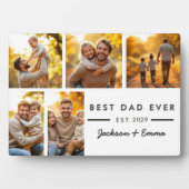 5 Foto Collage Vatertag Bester Vater je Fotoplatte (Vorderseite)