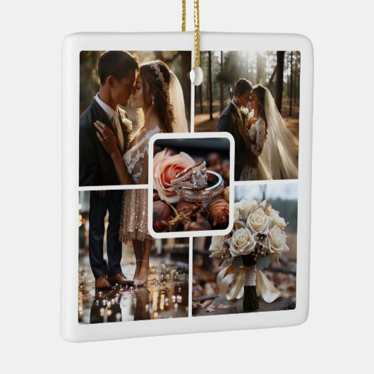 5 Foto Collage Wedding Keramikornament (Rechts)