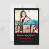 5 Foto-Collagen-Vertikale - Mitteilung des Einladung (Vorderseite)