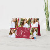 5 Foto Crimson Abschluss Ankündigung (Vorderseite)