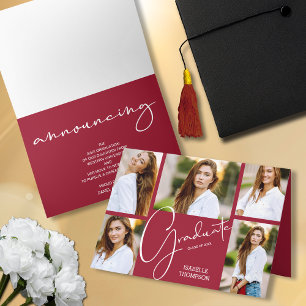 5 Foto Crimson Abschluss Ankündigung