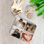 5 Foto Custom Collage Personalisierter Schlüsselan Schlüsselanhänger<br><div class="desc">Erstellen Sie einen benutzerdefinierten Fotocollage-individuell angepassten 5-Foto-Schlüsselring von Ricaso</div>