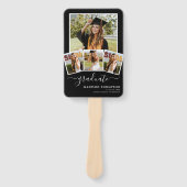 5 Foto Einfache Graduierung Schwarz-weiß Fächer (Vorderseite)